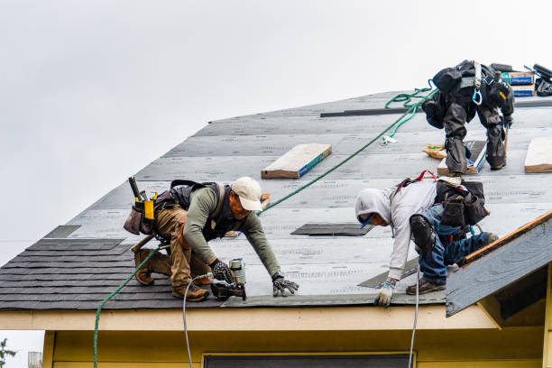 Professional Gutter Installation technician working in Glenville, PA